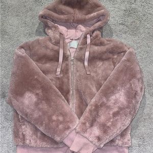 Women’s Athleta Zip Up Faux Fur Jacket